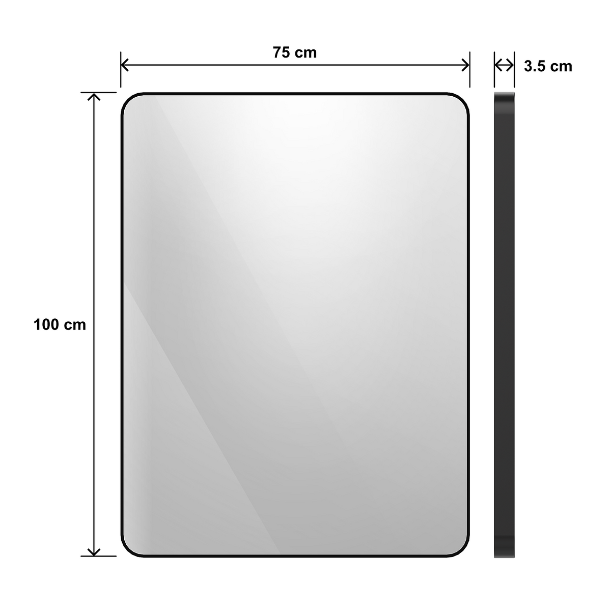 Aluminum Framed Mirror