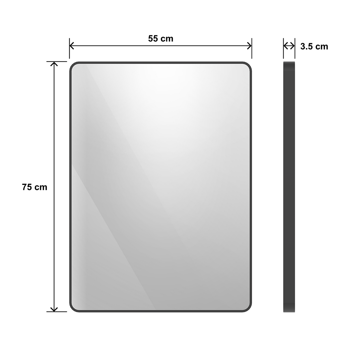 Aluminum Framed Mirror