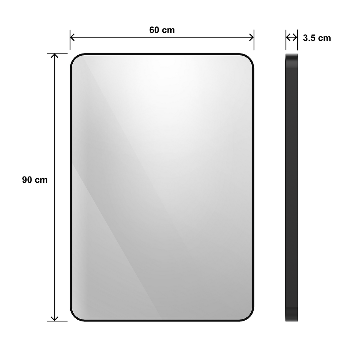 Aluminum Framed Mirror