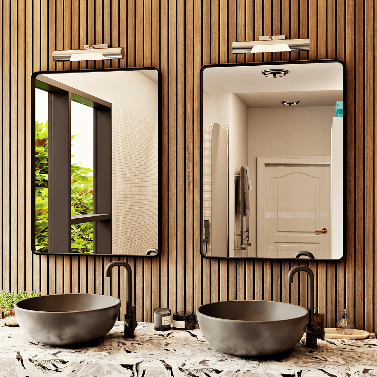 Aluminum Framed Mirror