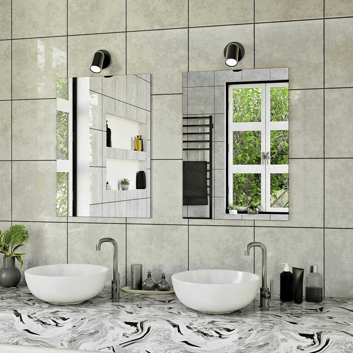 Frameless Mirror