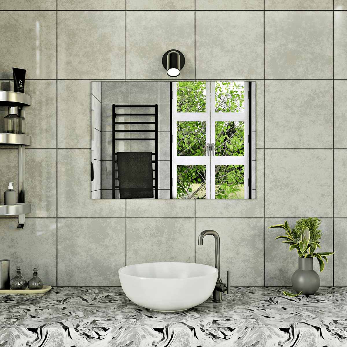 Frameless Mirror