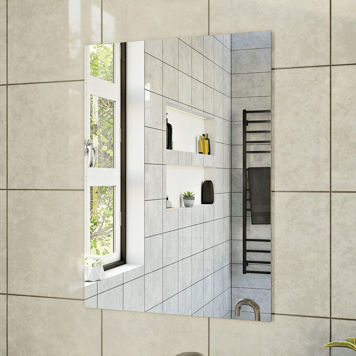 Frameless Mirror